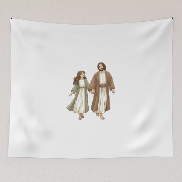 Item preview, Walking With Jesus Faith Christian Aesthetic Design designed and sold by Yvisimplelife.