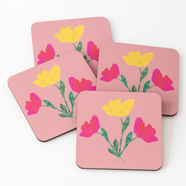 Item preview, Pink version of Vibrant spring pattern with tulips  designed and sold by studiodrchicken.