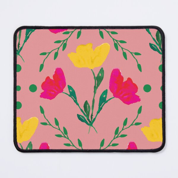 Item preview, Pink version of Vibrant spring pattern with tulips  designed and sold by studiodrchicken.