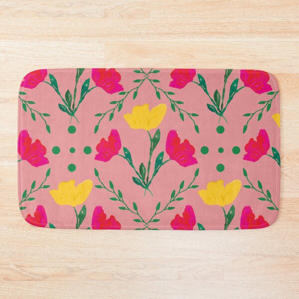 Item preview, Pink version of Vibrant spring pattern with tulips  designed and sold by studiodrchicken.