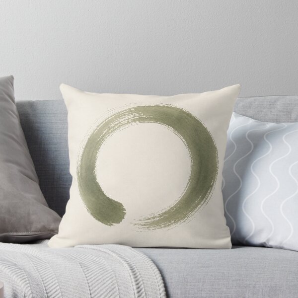 Item preview, Sage Green Zen Ensō Circle Minimal Art designed and sold by TheSlowShore.