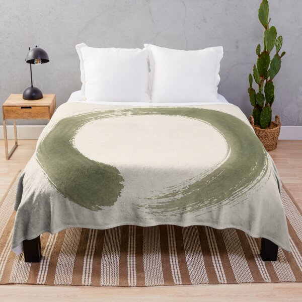 Item preview, Sage Green Zen Ensō Circle Minimal Art designed and sold by TheSlowShore.