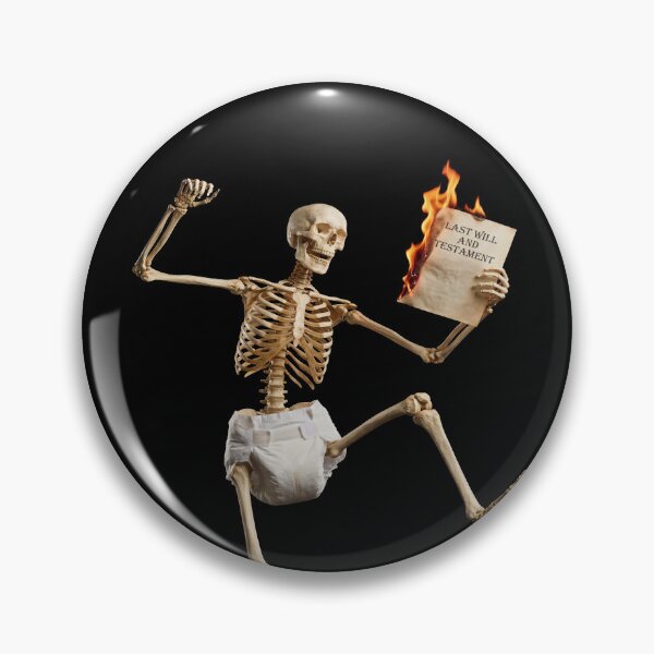 Item preview, DANCING SKELETON WEARING DIAPER designed and sold by 500 TON.