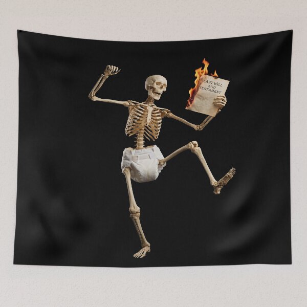 Item preview, DANCING SKELETON WEARING DIAPER designed and sold by 500 TON.