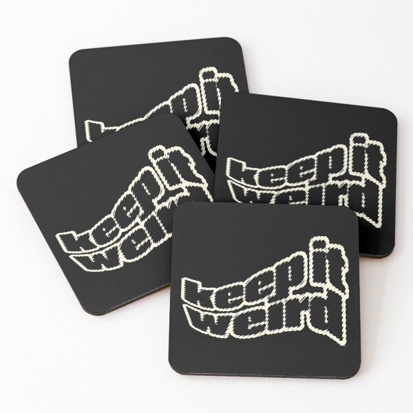 Item preview, Keep it Weird Fidgety-Outline Lettering designed and sold by wickedpretty.