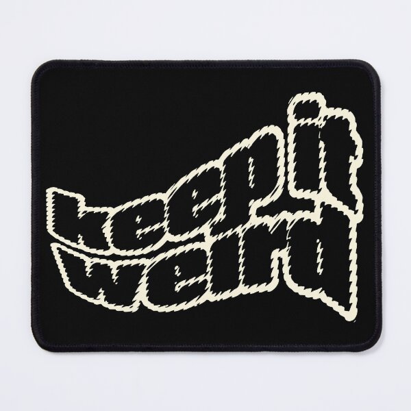 Item preview, Keep it Weird Fidgety-Outline Lettering designed and sold by wickedpretty.