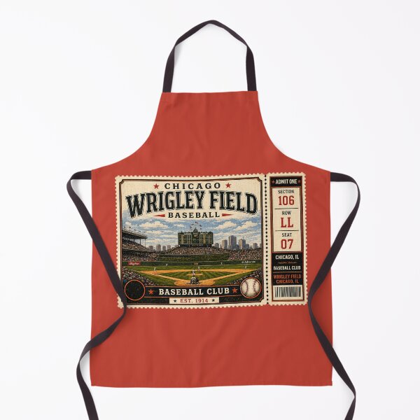 Item preview, Chicago Baseball Vintage Ticket Stub Wrigley Field Stadium Design designed and sold by GhostDawgs.