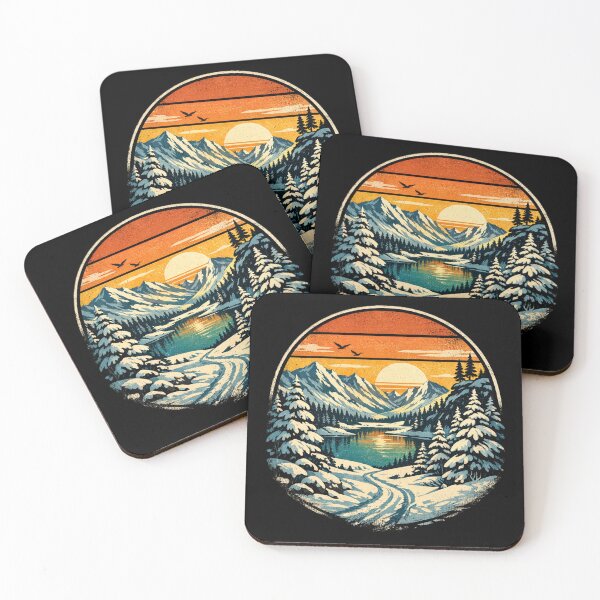 Item preview, Winter sunset in an alpine valley designed and sold by JuViRo.