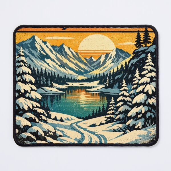 Item preview, Winter sunset in an alpine valley designed and sold by JuViRo.