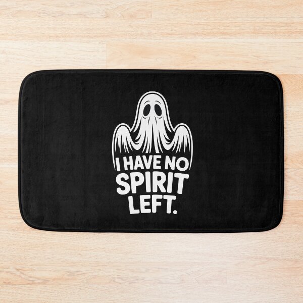 Item preview, I Have No Spirit Left Funny Ghost Shirt | Spooky Sarcastic Halloween Design designed and sold by BlackBoneArt.