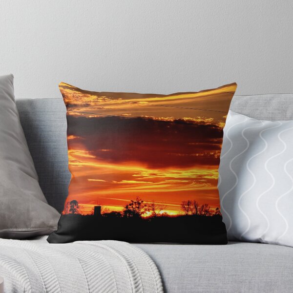 Item preview, Fiery Sunset Over Silhouetted Trees designed and sold by Stacey's unpromised.