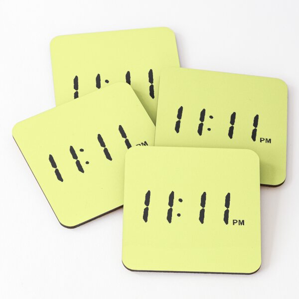 Item preview, 11:11 PM Make a Wish Minimalist Digital Clock designed and sold by AstronautMerch.