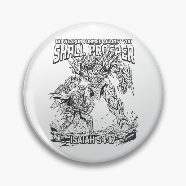 Item preview, Isaiah 54:17 Spiritual Warfare Knight Art designed and sold by klyngiant.