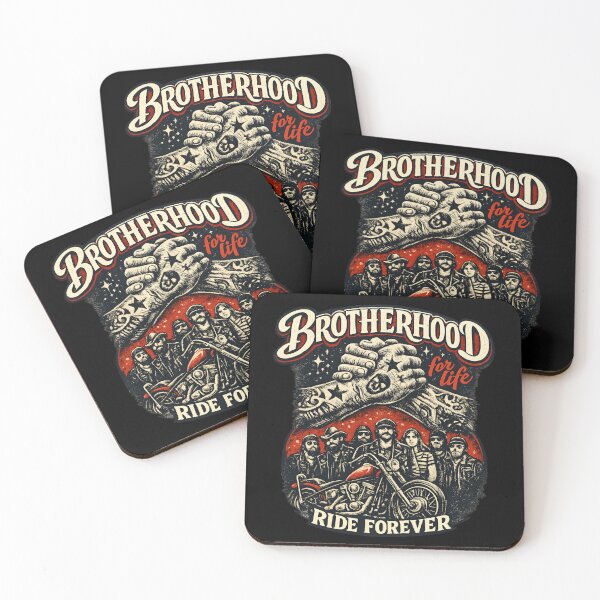 Item preview, Brotherhood for Life Ride Forever – Vintage Biker Brotherhood Motorcycle designed and sold by SidTastic .