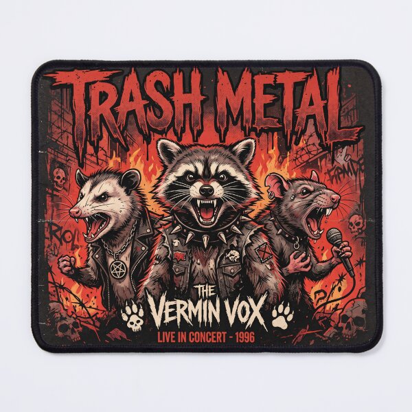 Item preview, Trash Metal Band: The Vermin Vox Retro Concert Poster designed and sold by Joruproyect.