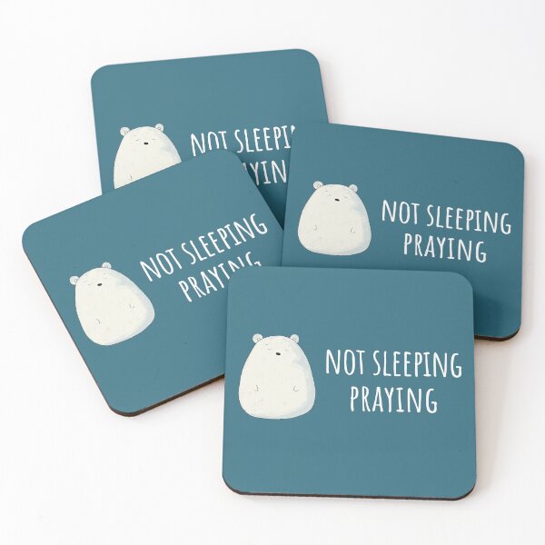 Item preview, Not Sleeping Praying Bear – Christian Humor designed and sold by Original Christians.