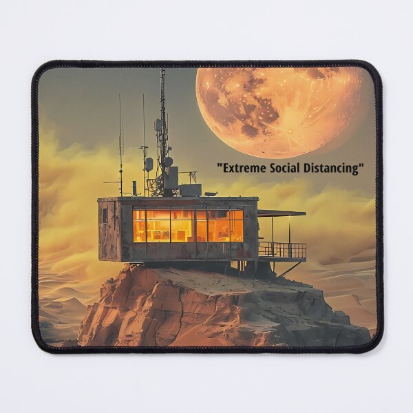 Item preview, Extreme Social Distancing - Desert Outpost Art designed and sold by Modern Nest Art.