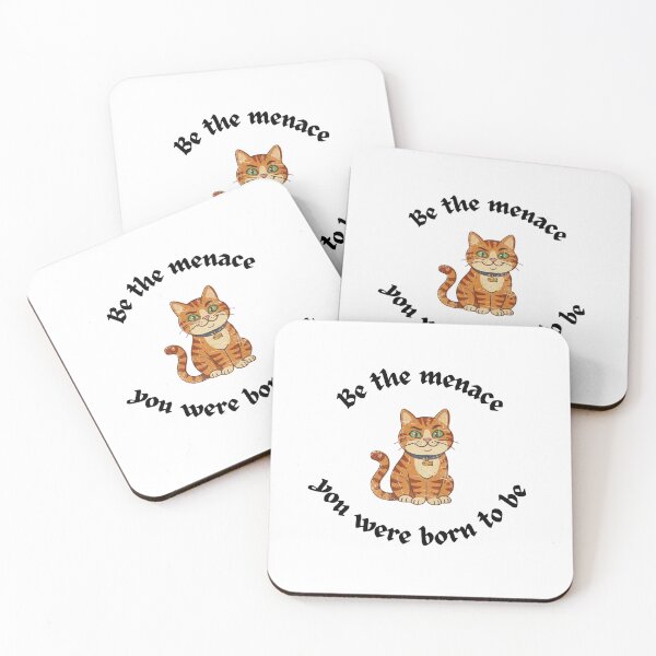 Item preview, Be The Menace You Were Born To Be Orange Cat designed and sold by ChaaiTee.
