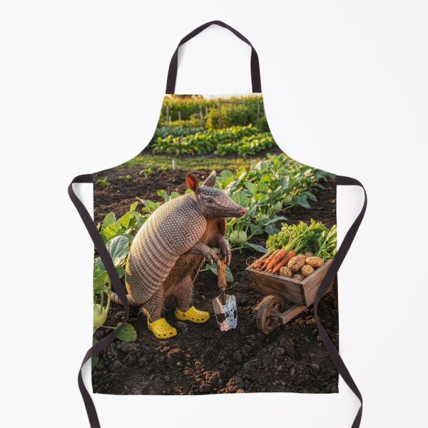 Item preview, Armadillo Gardener With His Prize Kohlrabi Crop designed and sold by Tridentulus.