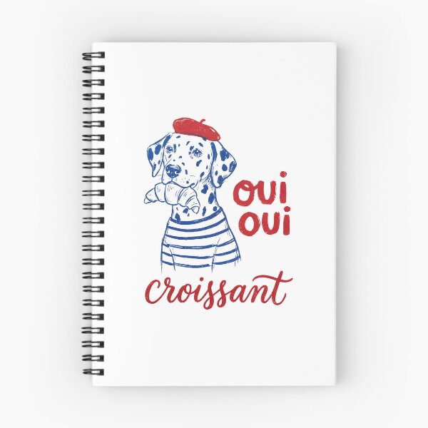 Item preview, Oui Oui Croissant Dog (Dalmatian) designed and sold by shellle in the ocean.