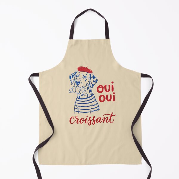 Item preview, Oui Oui Croissant Dog (Dalmatian) designed and sold by shellle in the ocean.