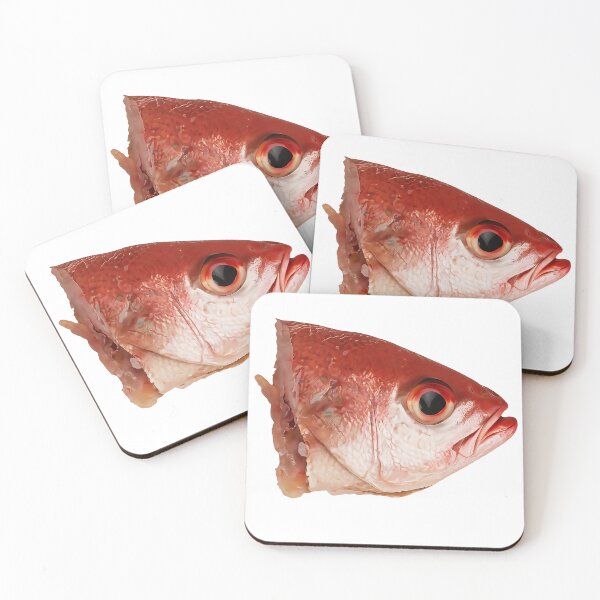Item preview, High-resolution close-up of a raw red snapper fish head isolated on a transparent background. designed and sold by PIXEL POP DESIGNS - Beyond the Norm!.