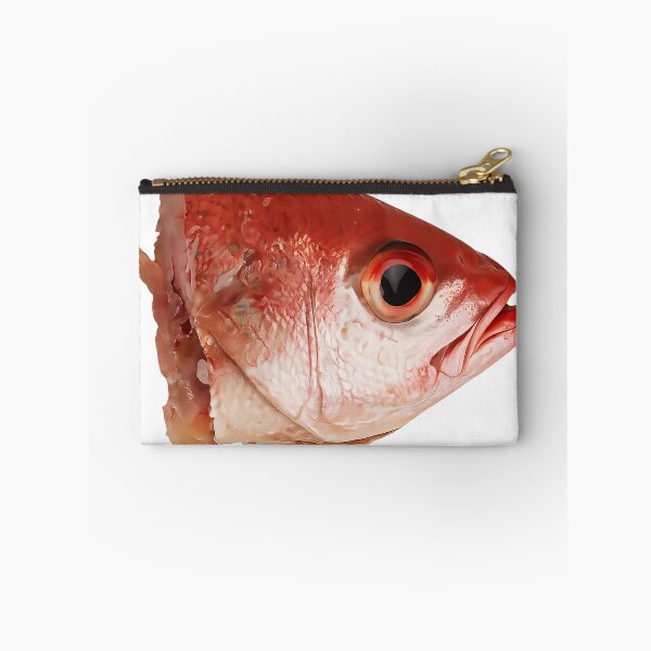 Item preview, High-resolution close-up of a raw red snapper fish head isolated on a transparent background. designed and sold by PIXEL POP DESIGNS - Beyond the Norm!.