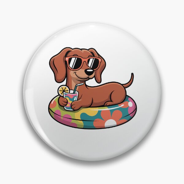 Item preview, Sunglasses Dachshund on Pool Float designed and sold by jkrphoto.