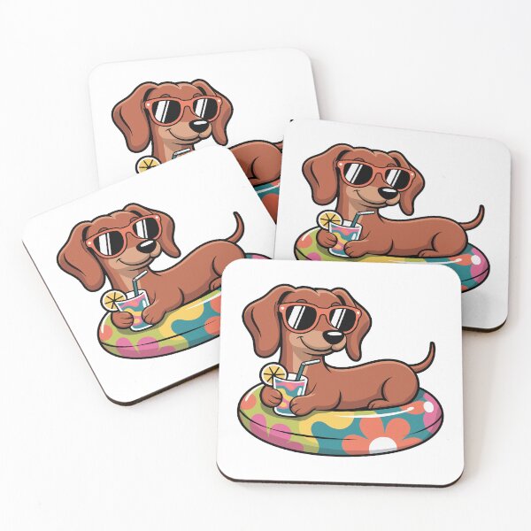 Item preview, Sunglasses Dachshund on Pool Float designed and sold by jkrphoto.