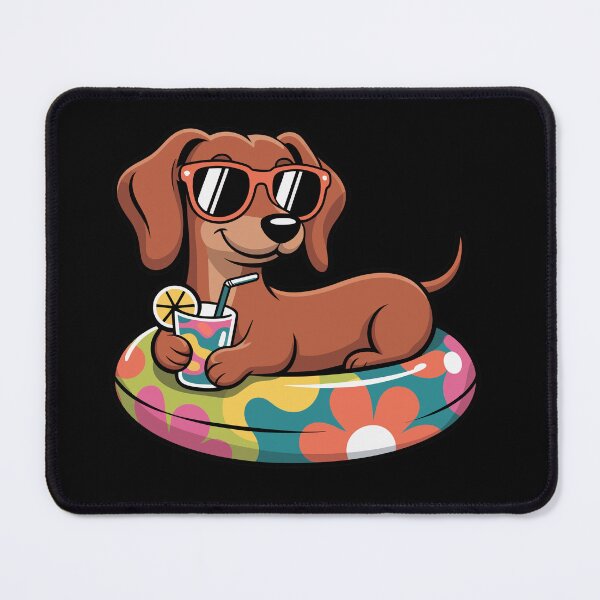 Item preview, Sunglasses Dachshund on Pool Float designed and sold by jkrphoto.