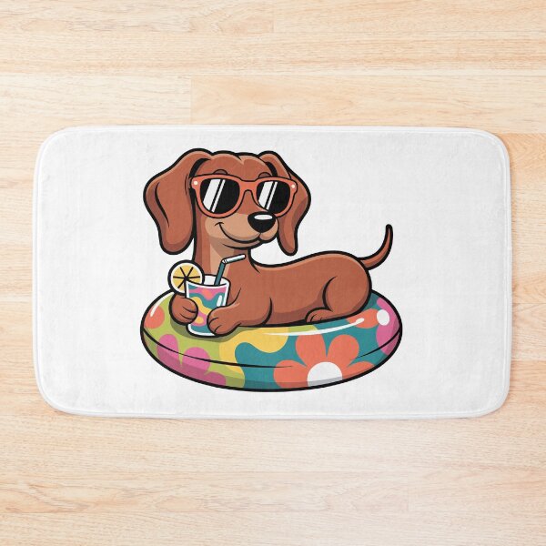Item preview, Sunglasses Dachshund on Pool Float designed and sold by jkrphoto.