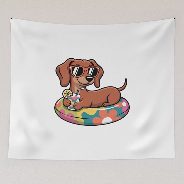 Item preview, Sunglasses Dachshund on Pool Float designed and sold by jkrphoto.