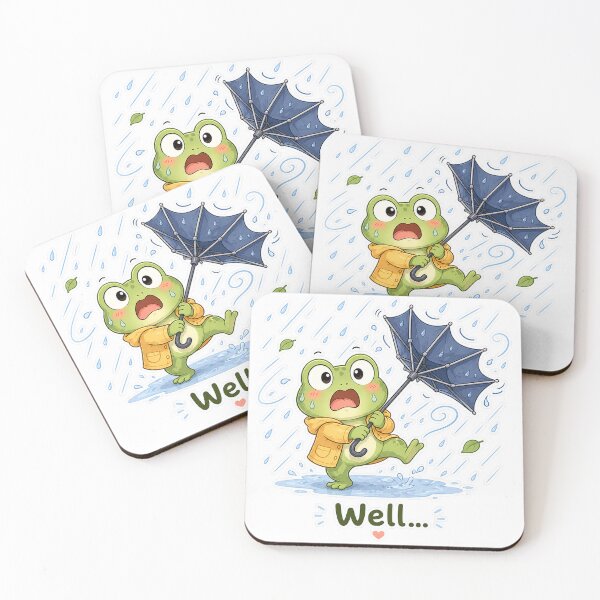 Item preview, Cute Frog Umbrella Flip Rain Chaos Moment designed and sold by Sadia  Jannat.