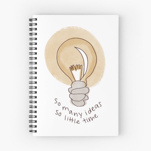 Item preview, So Many Ideas So Little Time — Lightbulb Handdrawn Art Print designed and sold by muffinbunny.