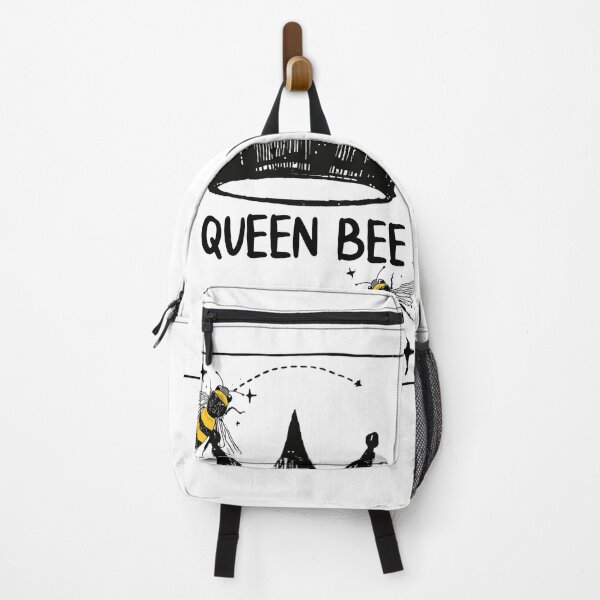Aperçu de l'œuvre Sticker Reine des Abeilles – Couronne & Abeilles Mignonnes, Esthétique Dark et Fraise créée et vendue par JadmeStudio.