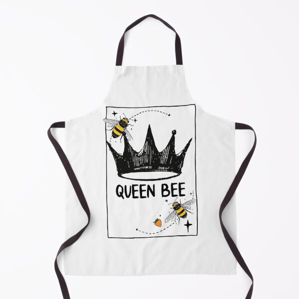 Item preview, Sticker Queen Bee Aesthetic – Abeilles Mignonnes, Couronne Noire, Dark Academia Cute, Strawberry Vibes designed and sold by JadmeStudio.