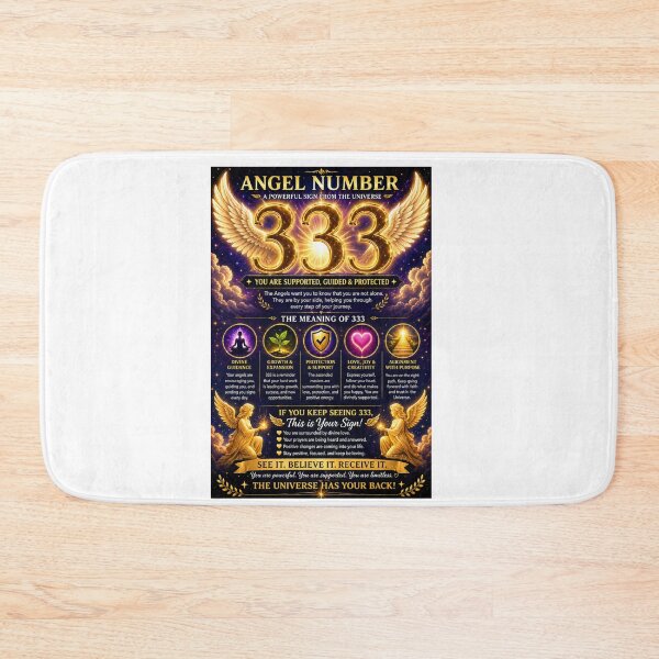 Item preview, Angel Number 333 Divine Guidance Spiritual Design designed and sold by HiteshArt111.