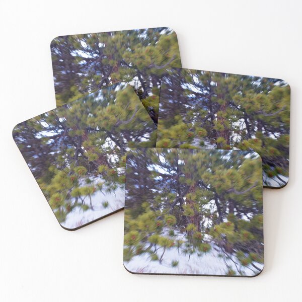 Item preview, Zoom Burst Pine Tree Motion Blur Winter Dream designed and sold by KillNFuel.