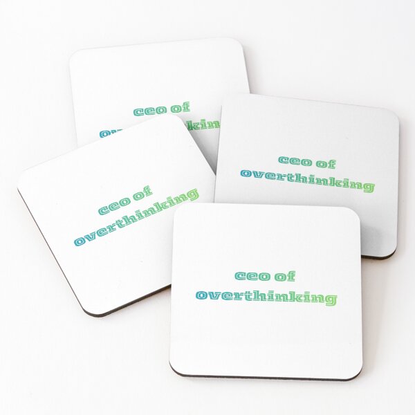 Item preview, CEO of Overthinking Funny Sarcastic Typography  designed and sold by VibeoCanvasShop.
