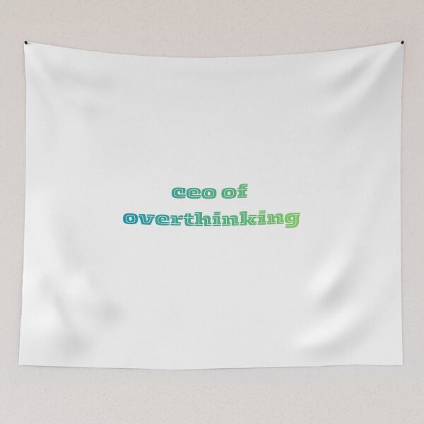 Item preview, CEO of Overthinking Funny Sarcastic Typography  designed and sold by VibeoCanvasShop.