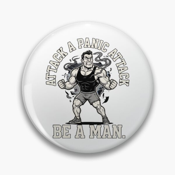 Item preview, Attack a Panic Attack (Gym Bro Irony Design) designed and sold by Chartreuse Unicorn.