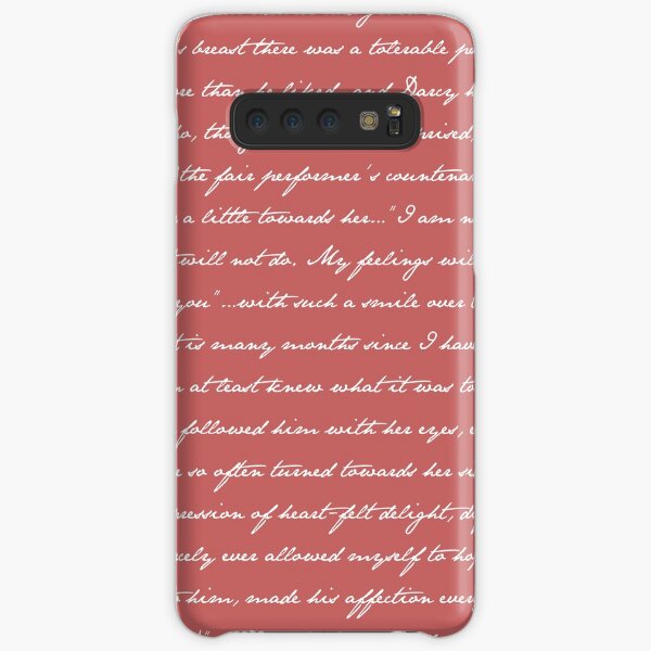 Cotizaciones de orgullo y prejuicio Funda rígida para Samsung Galaxy