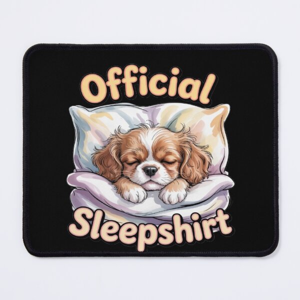 Item preview, Humorous King Charles Puppy Art Design Official Sleepshirt designed and sold by fantasticdesign.