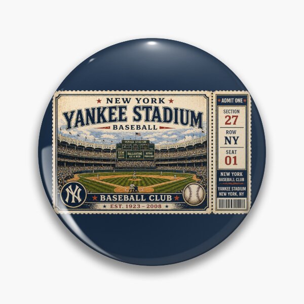 Item preview, New York Baseball Vintage Ticket Stub Old Stadium Design designed and sold by GhostDawgs.