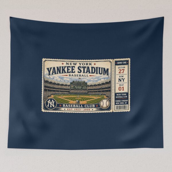 Item preview, New York Baseball Vintage Ticket Stub Old Stadium Design designed and sold by GhostDawgs.