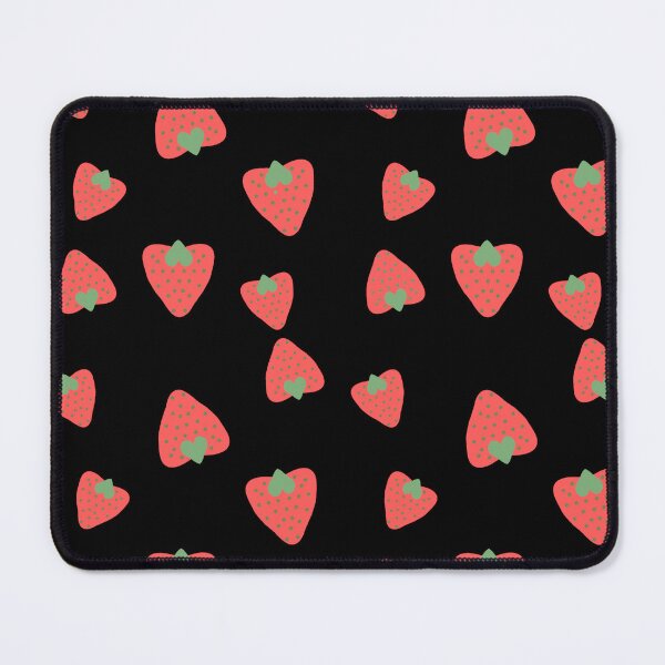 Item preview, Strawberry Pattern Black Aesthetic ? designed and sold by RiyanaStudio.