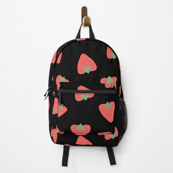 Item preview, Strawberry Pattern Black Aesthetic ? designed and sold by RiyanaStudio.