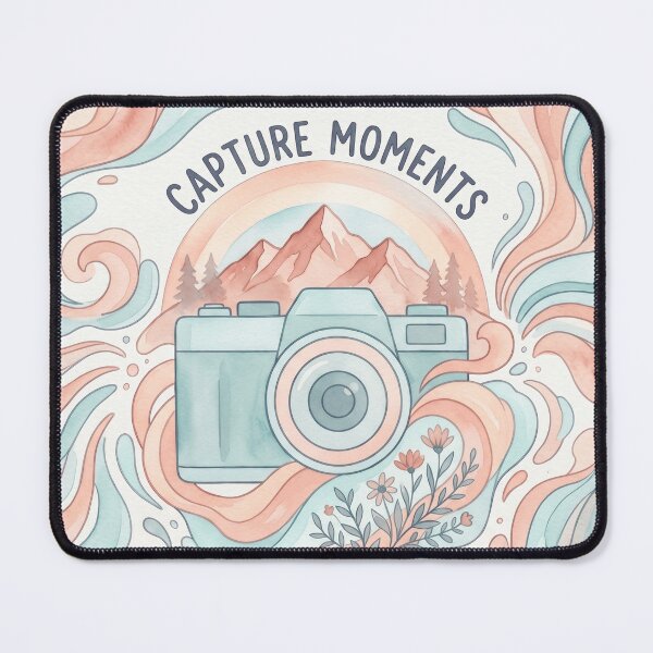 Item preview, Capture Moments Retro Camera Nature Art designed and sold by MarCinu Art.