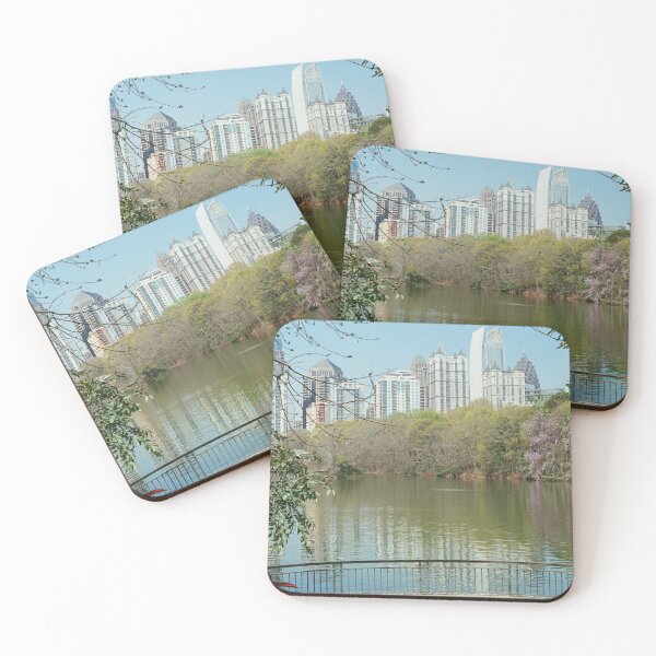 Item preview, Lake Clara Meer Atlanta — 35mm Film Photography Print | Piedmont Park Skyline Wall Art designed and sold by Life in 35.