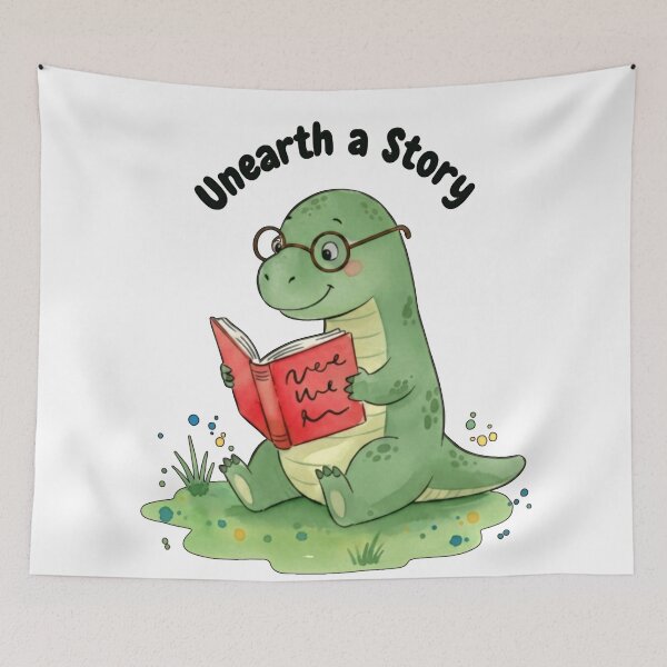 Item preview, Unearth a story Summer reading 2026 dinosaur reading Lovers gift Men Woman Kids  designed and sold by Taylor  ART.